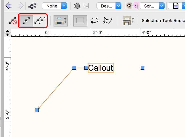 Leader line is partially missing in callout tool - General Discussion -  Vectorworks Community Board