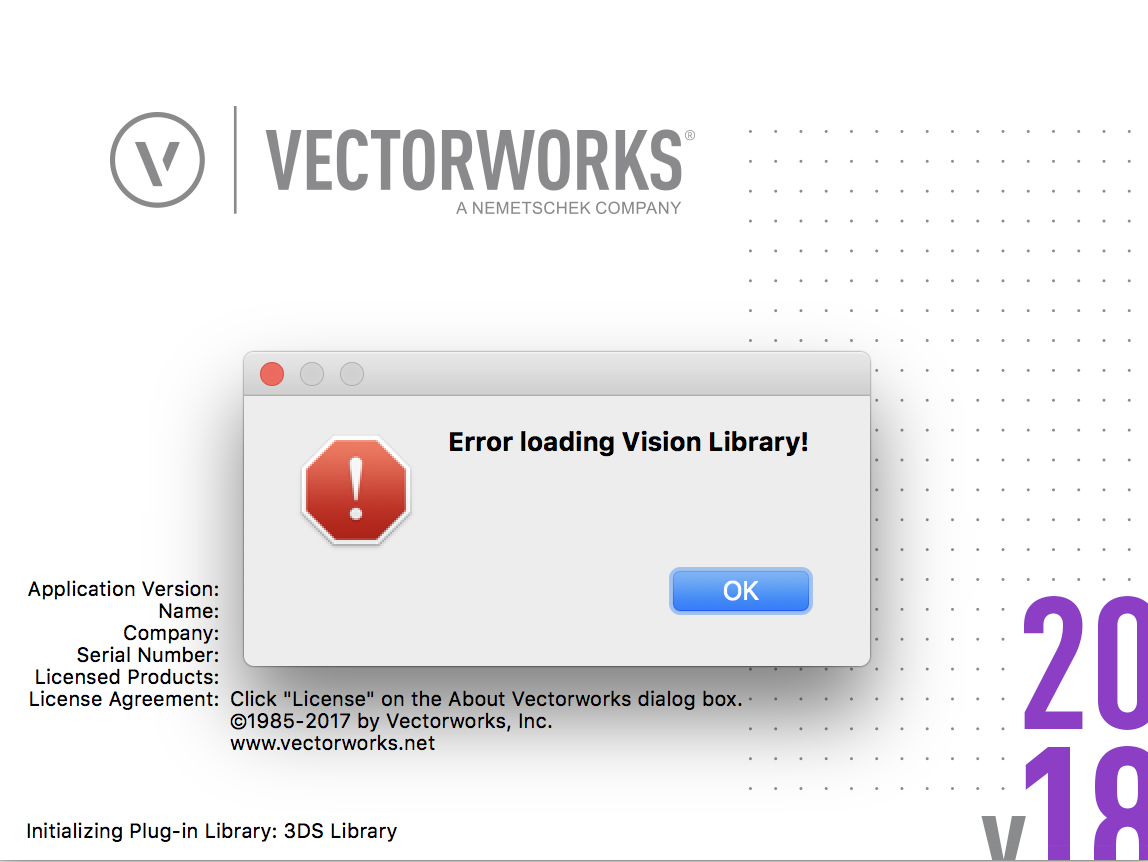 Error Loading Vision Library Page 2 Known Issues Vectorworks Community Board