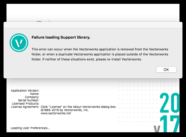 Failure Loading Support Libraries Vw 17 Troubleshooting Vectorworks Community Board