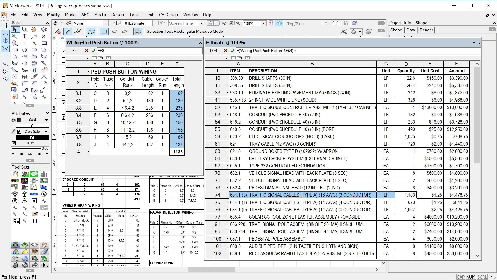 worksheet area totals general discussion vectorworks