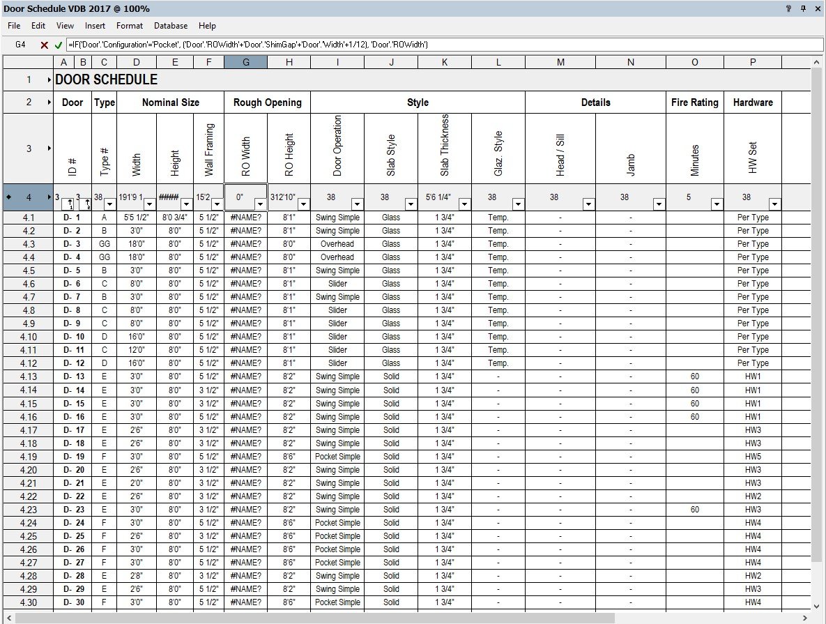 Pocket Door Rough Opening Incorrect In Door Schedule - Architecture ...