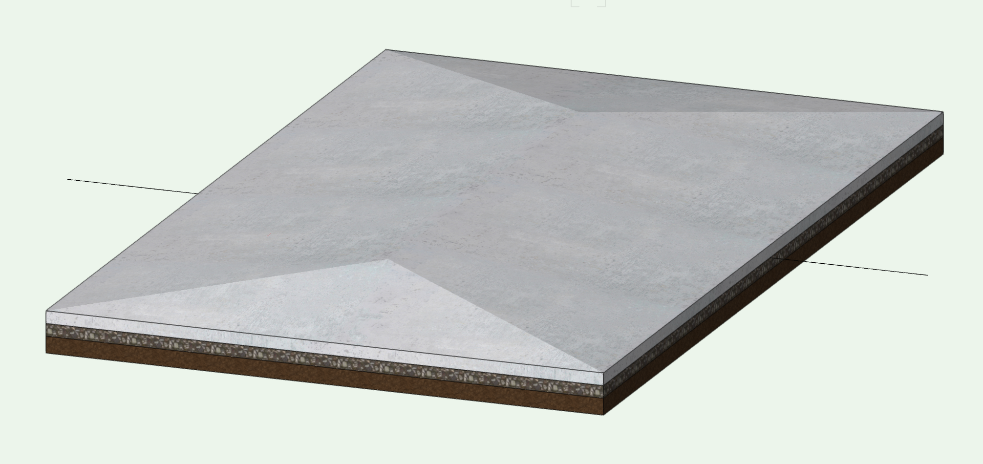 Slab drainage how to change slopes values. Architecture