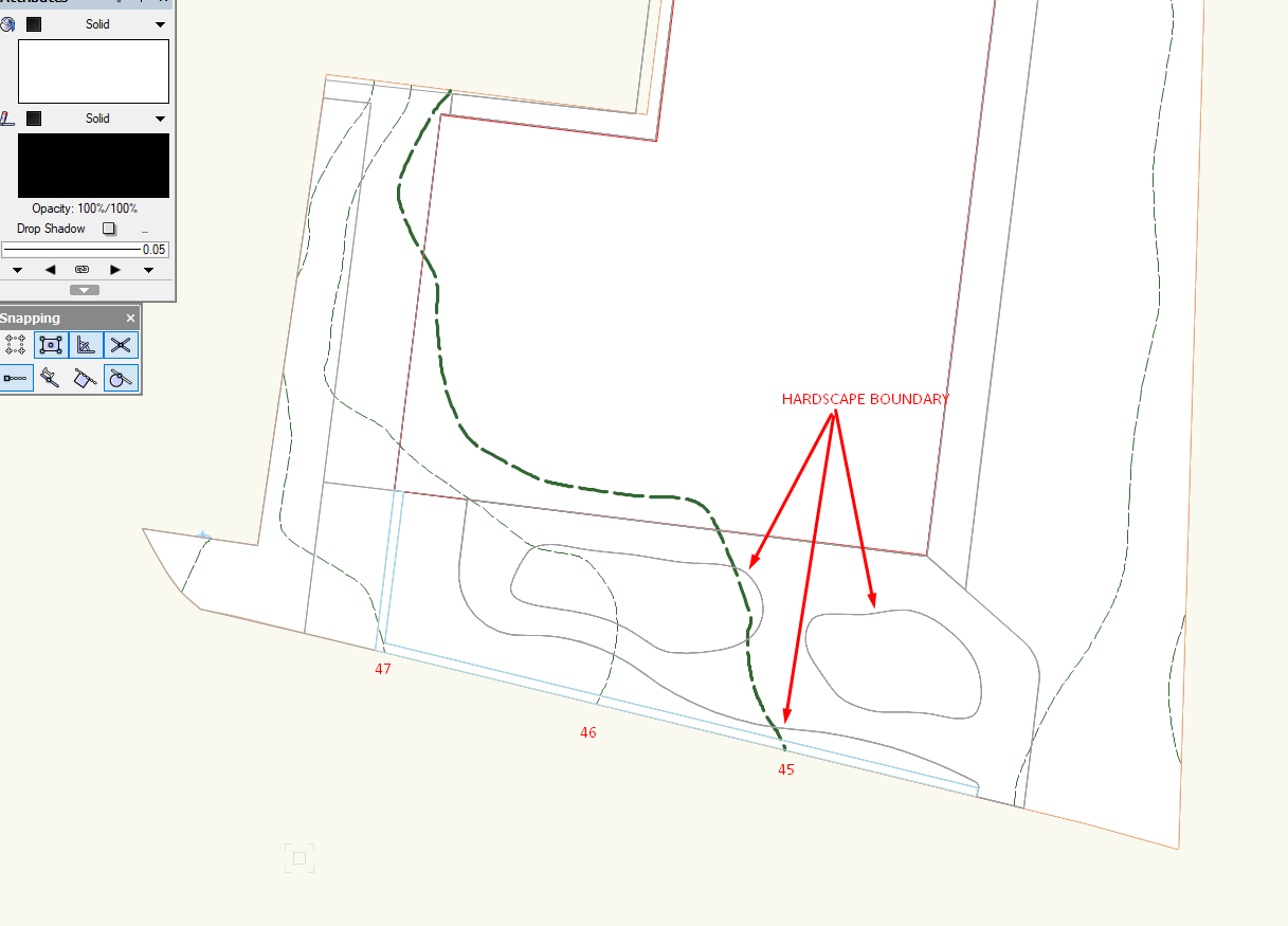 Site contours not adjusting to hardscape - Site Design - Vectorworks ...