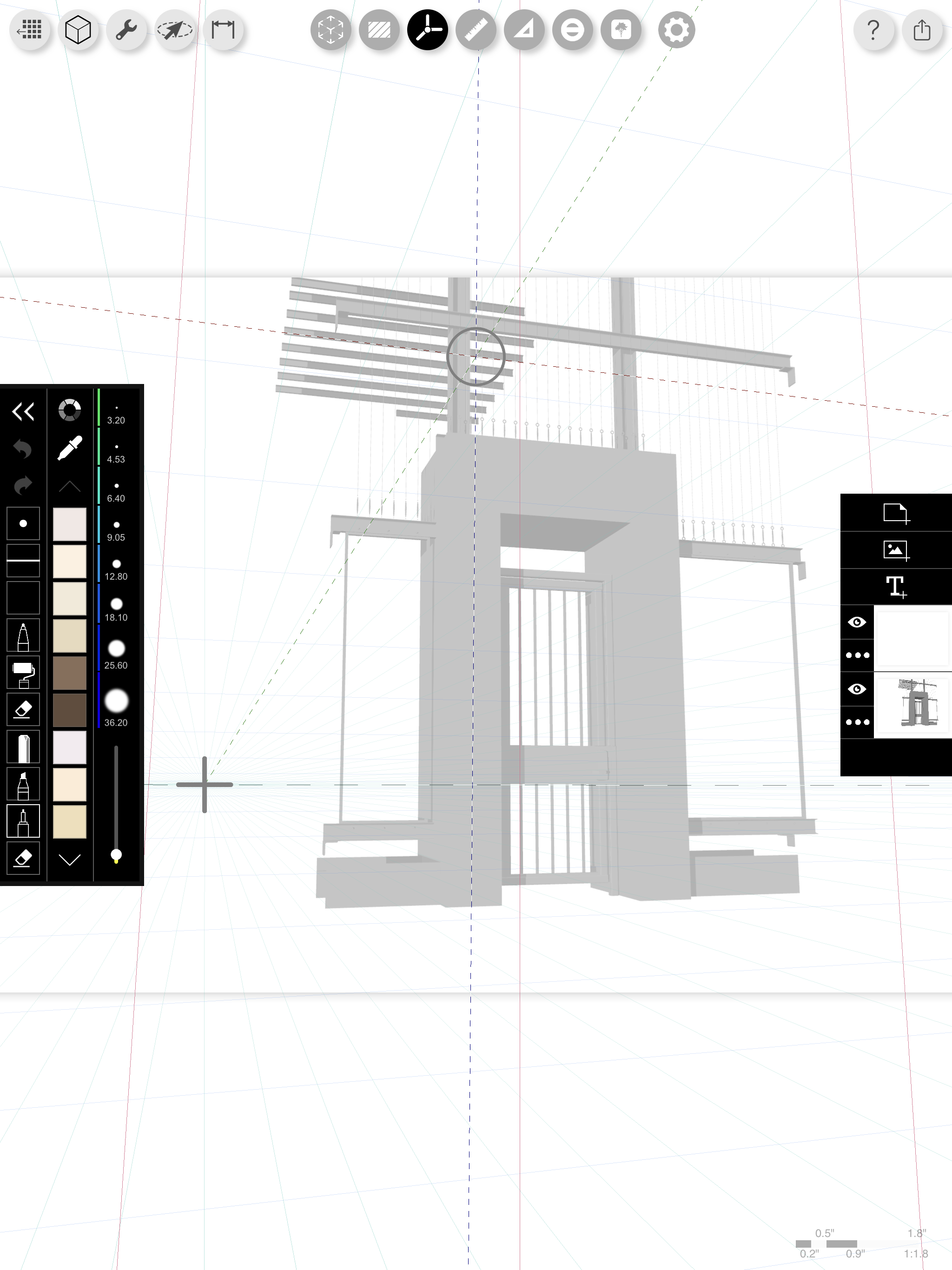 Sketch on 3D Models: View Setup - Morpholio Trace User Guide