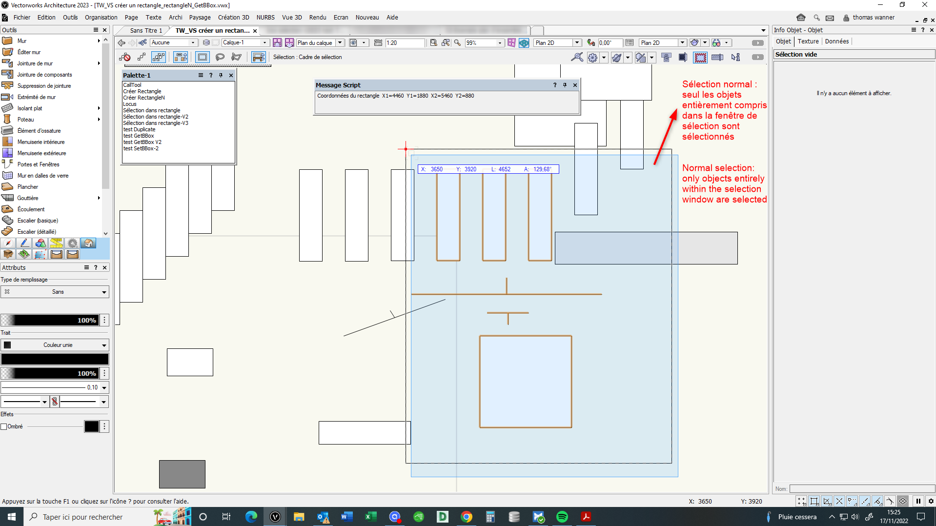 Script sélectionner ce qui est dans un rectangle / Script select what ... image.