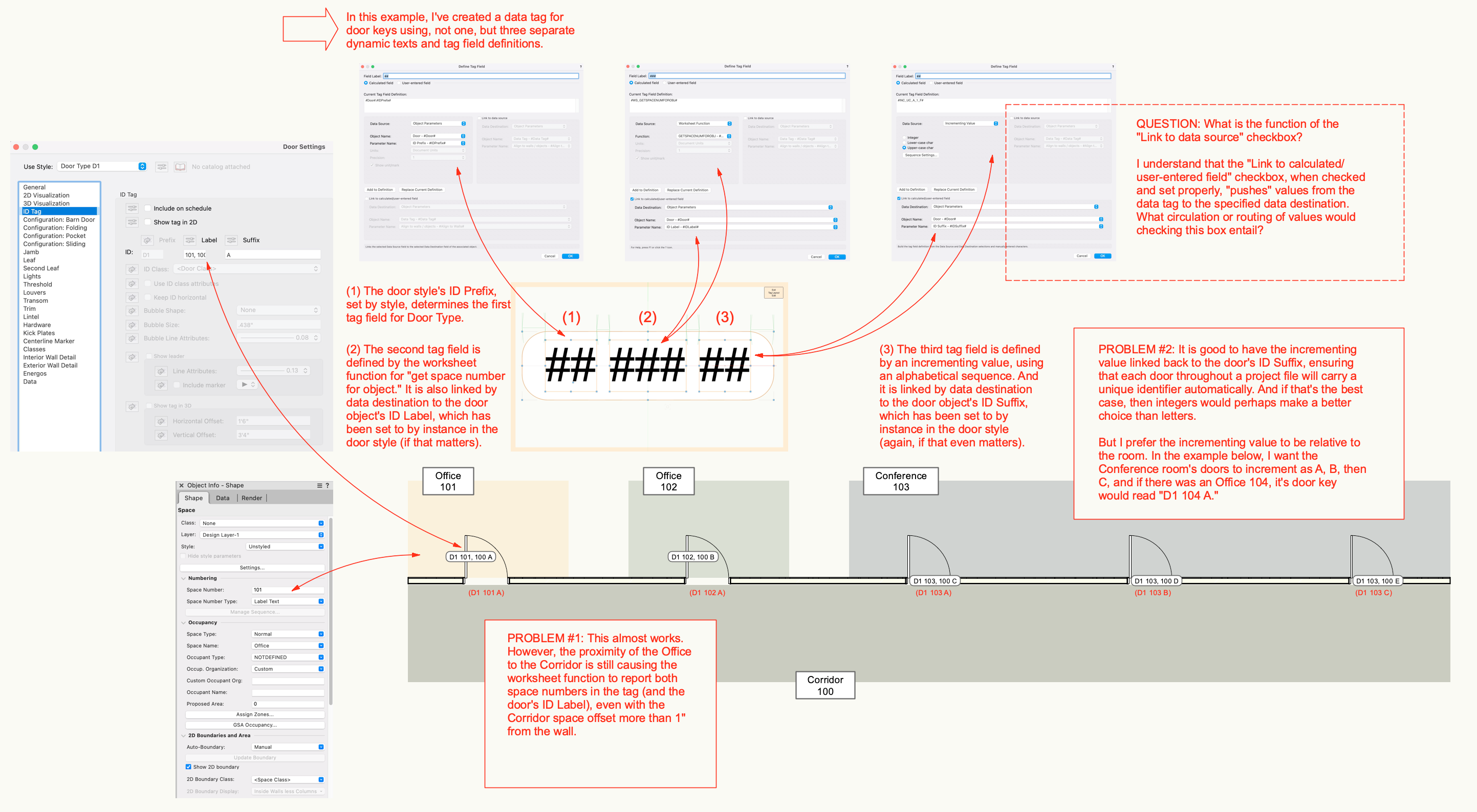 Custom Data Tags and Reports for Door Keys and Schedules Data Tags